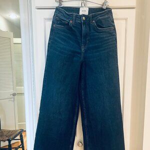 Reformation Bex Super Stretch High Rise Wide Leg Jeans Blue - Size 25